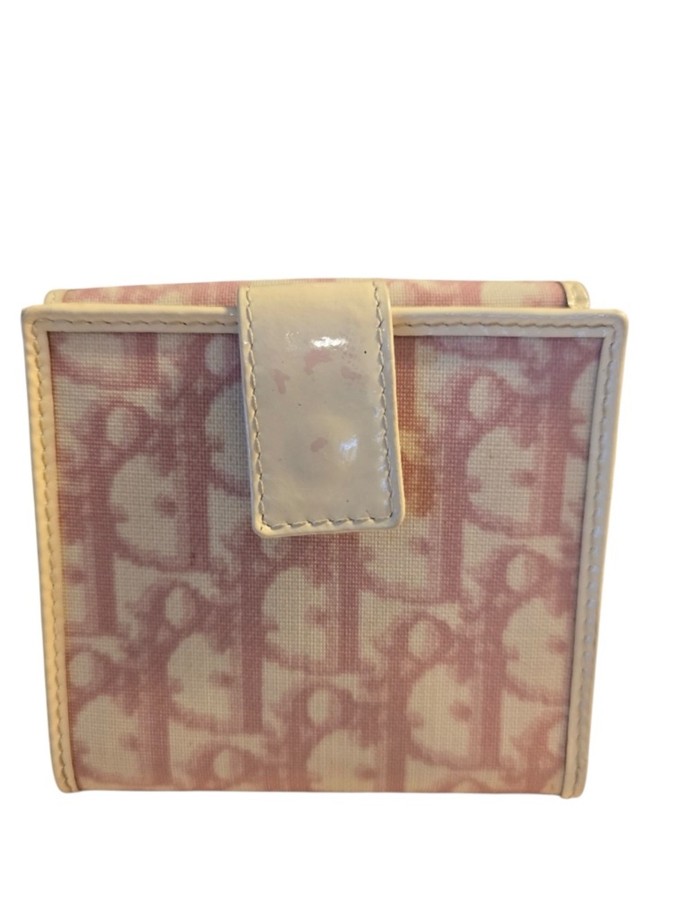 ✨💎DIOR💎✨Pink Trotter Canvas Trifold Wallet with Number Patch - Picture 7 of 7